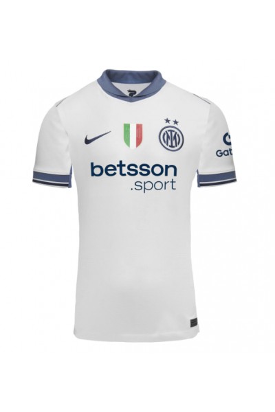 Fotbalové Dres Inter Milan Federico Dimarco #32 Venkovní Oblečení 2024-25 Krátký Rukáv Fotbalové Dres Inter Milan Federico Dimarco #32 Venkovní Oblečení 2024-25 Krátký Rukáv